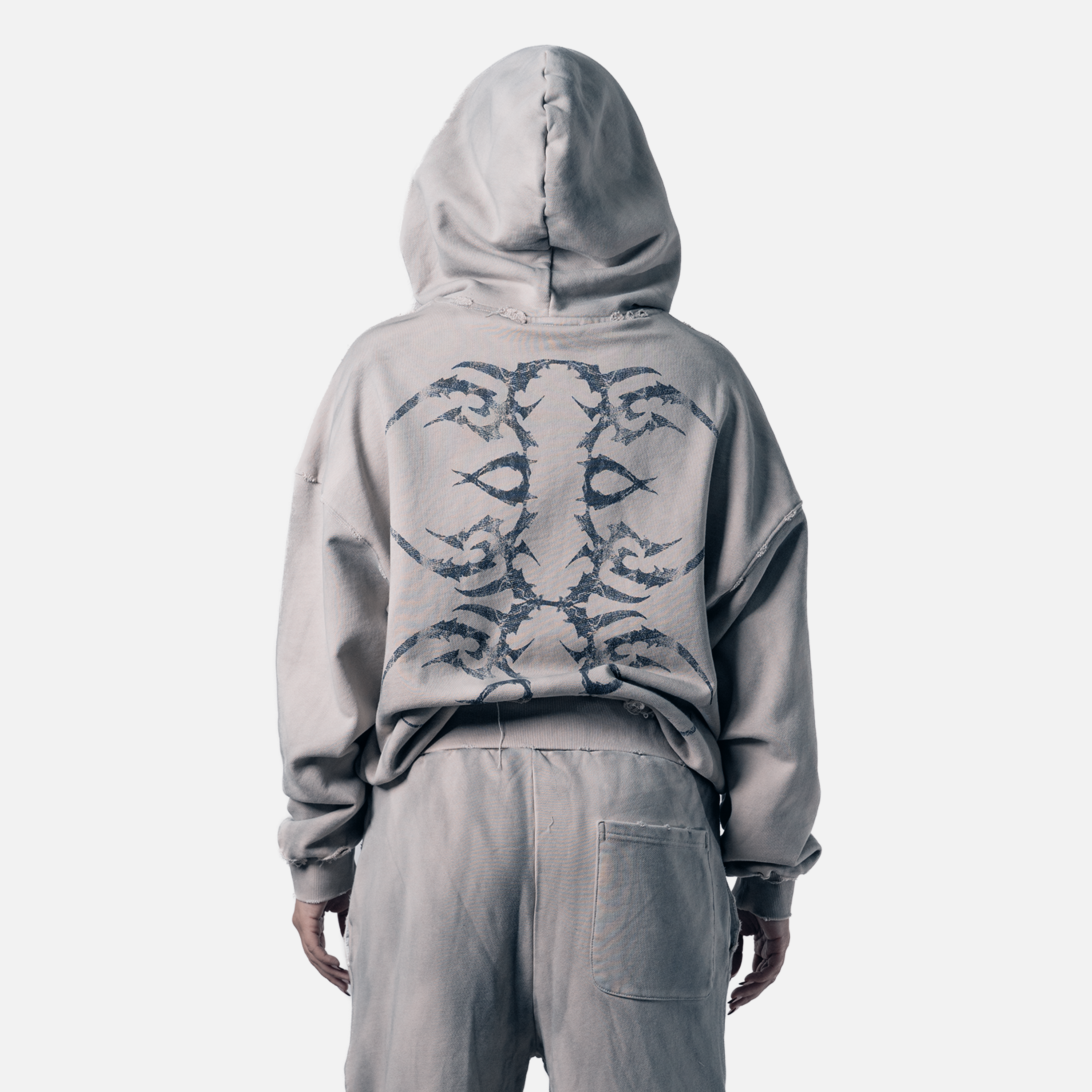 Tatted Sweatsuit Set (Bone)