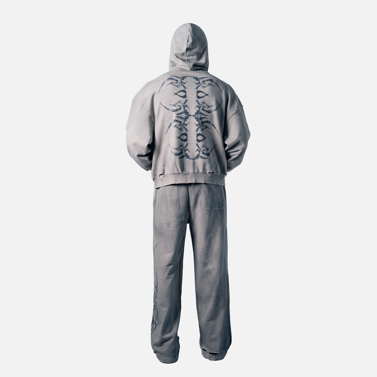 Tatted Sweatsuit Set (Bone)
