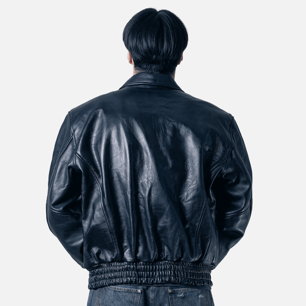 Basic Leather Bomber