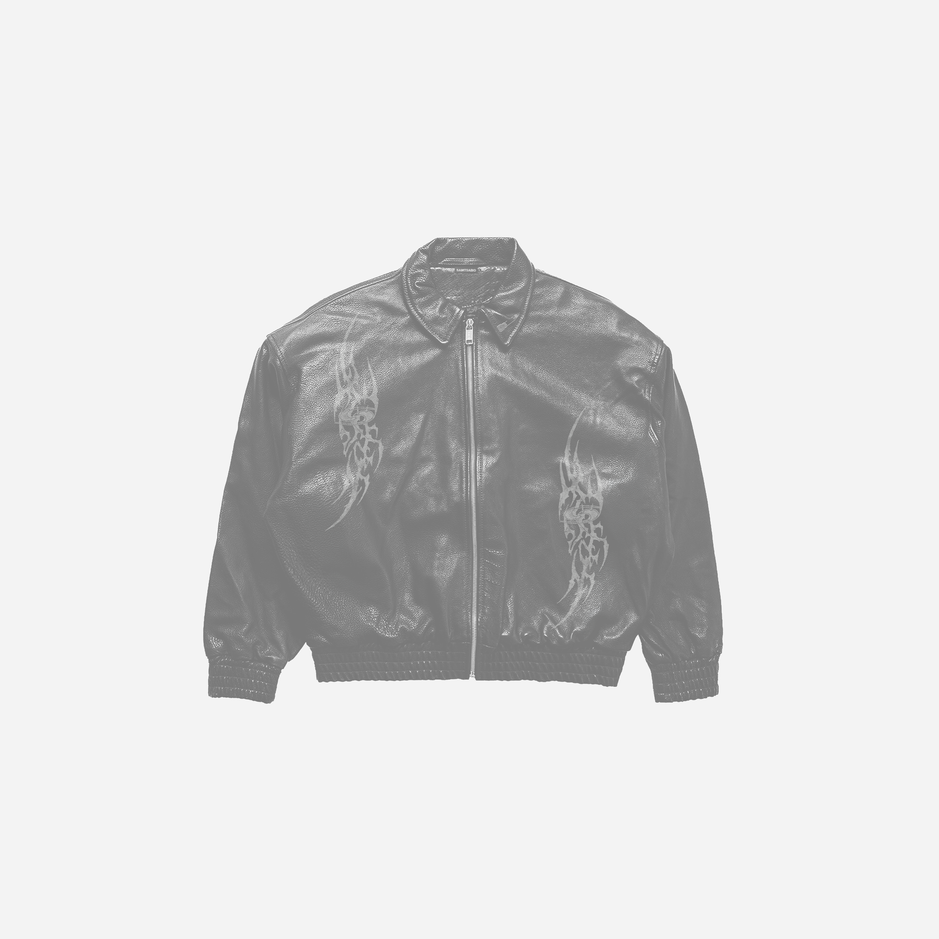 TATTED LEATHER JACKET