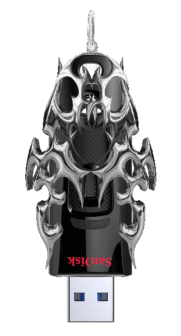 A Cyber Pendant with USB key.