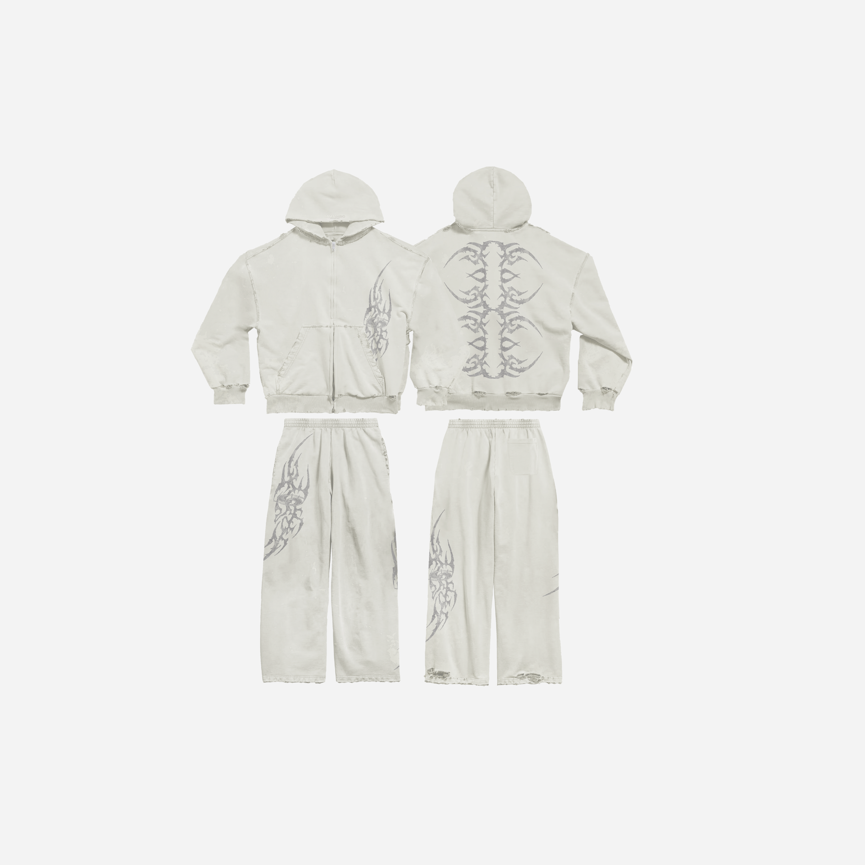 TATTED SWEATSUIT (BONE)