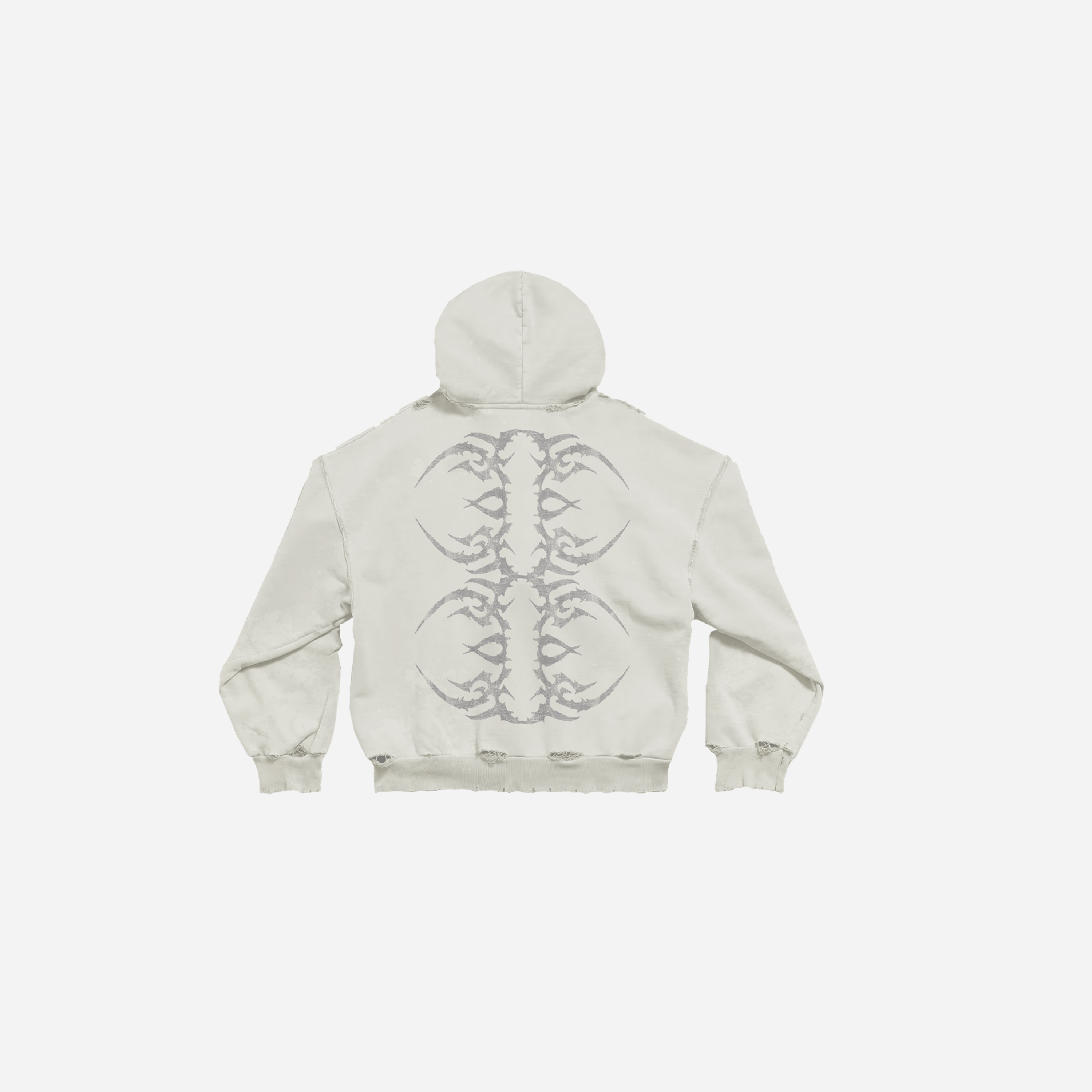 TATTED ZIP UP (BONE)